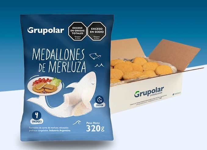 MEDALLONES DE MERLUZA * 6 KG (GRUPOLAR)