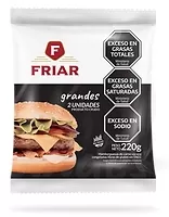 HAMBURGUESA 20*2*110 GRS 100% CARNE (GASTRONOMICA) S/TACC