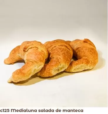 MEDIALUNAS MANTECA SALADA *168 Unidades