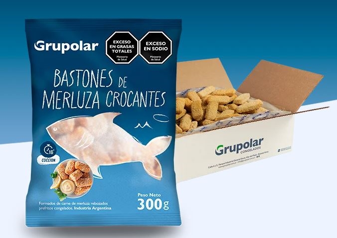 BASTONES DE MERLUZA *300 grs. (GRUPOLAR)